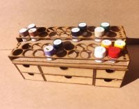 36 Pots tier style for Tamiya Acrylic and storage drawers
