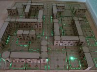3x3 Cyberspace corridors Dungeon board.