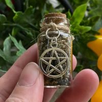 Witches Black Salt and Herb Protection Vial