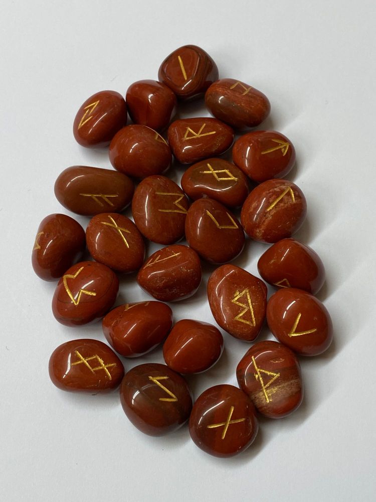 Red Jasper Crystal Runes