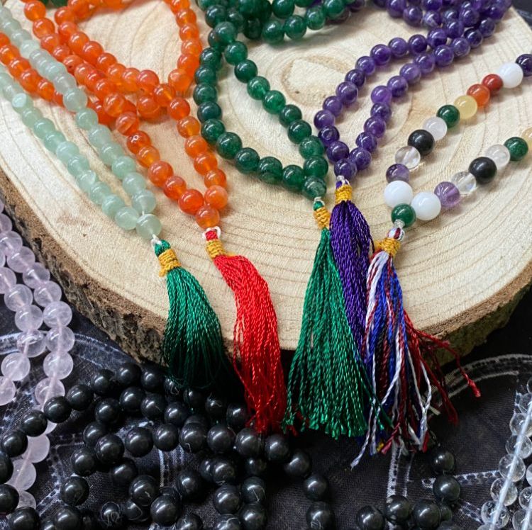 Crystal Mala Beads and Spell Beads