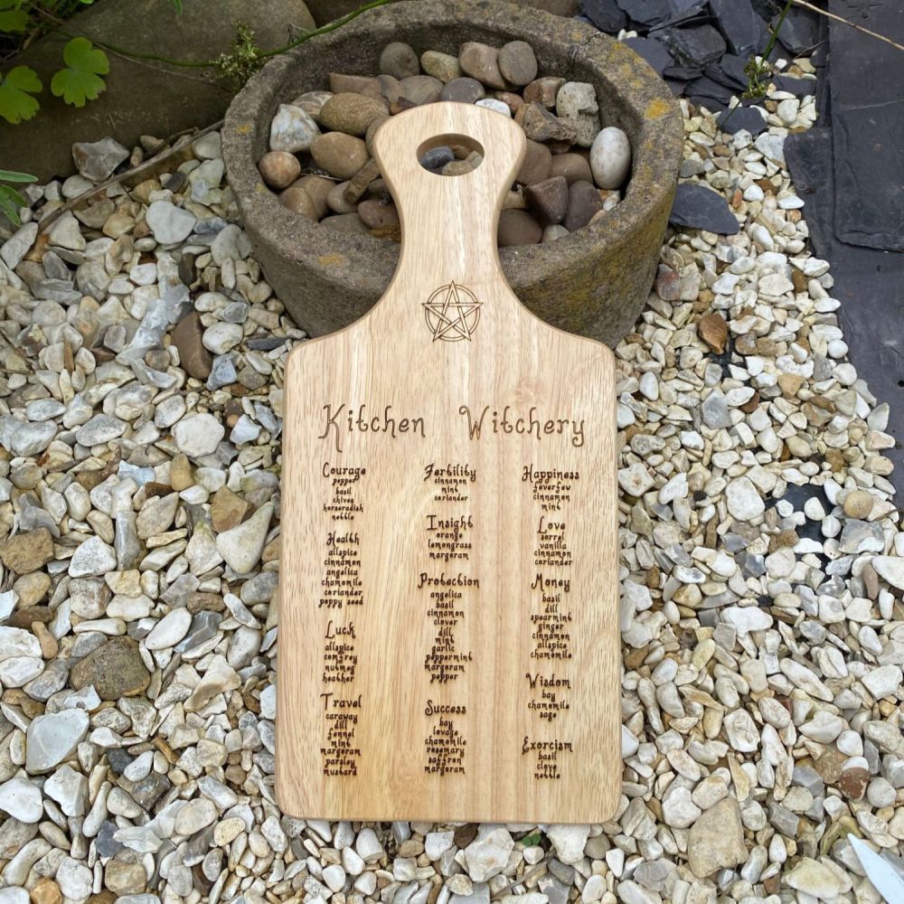 Kitchen Witchery ~ Handcrafted Wooden Herb Kitchen Board