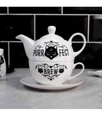 Purrfect  Brew Tea For One Set