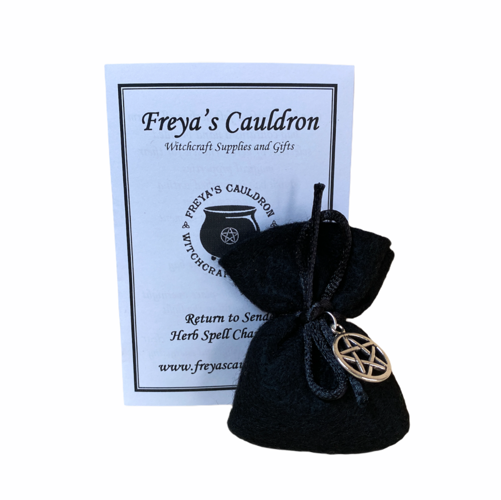 Herb Charm Bag ~ Return to Sender ~ With Pentagram Charm