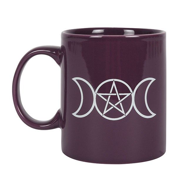 The Triple Goddess Moon Purple Mug