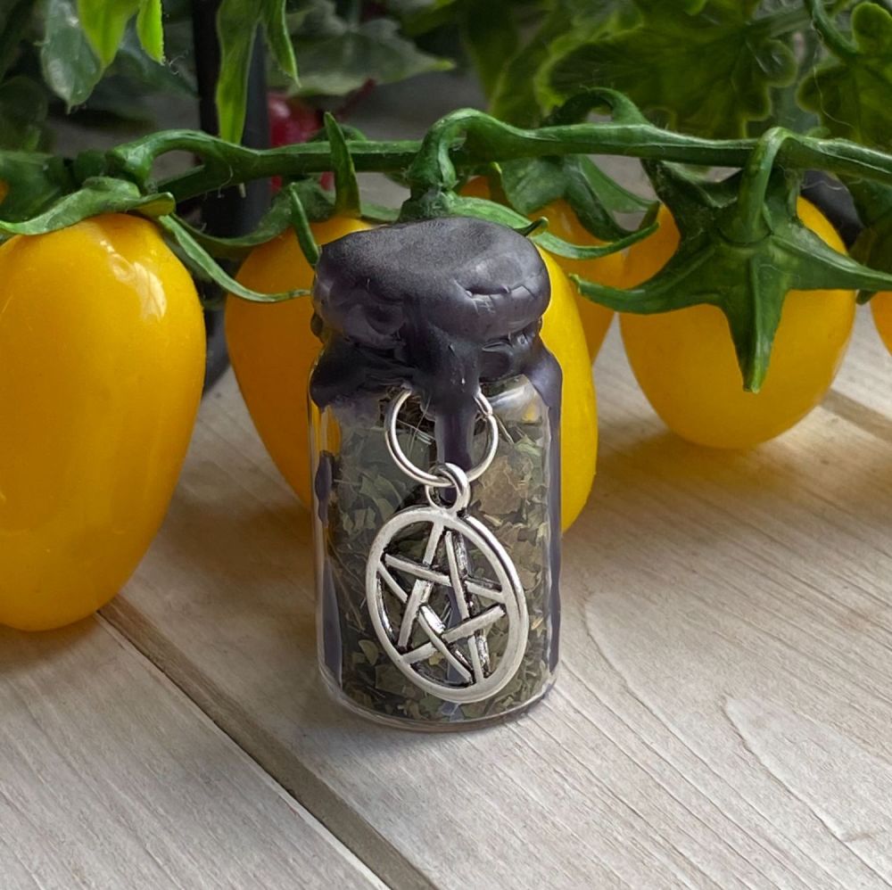 Custom Hand Crafted Mini Spell Jar ~ Banish Negativity