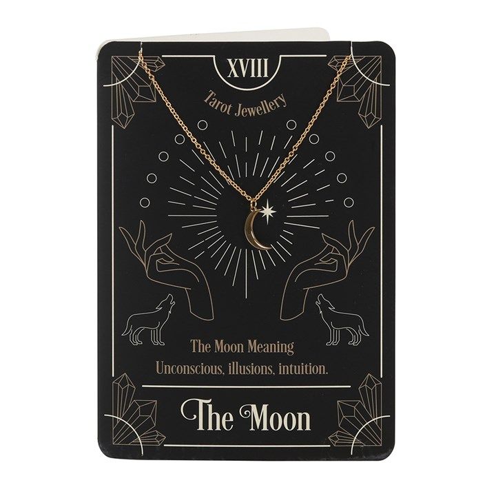 The Moon Tarot Necklace with Greeting Card