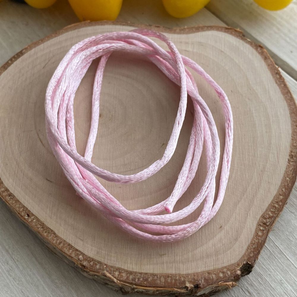 3m piece of Silky Pink Cord
