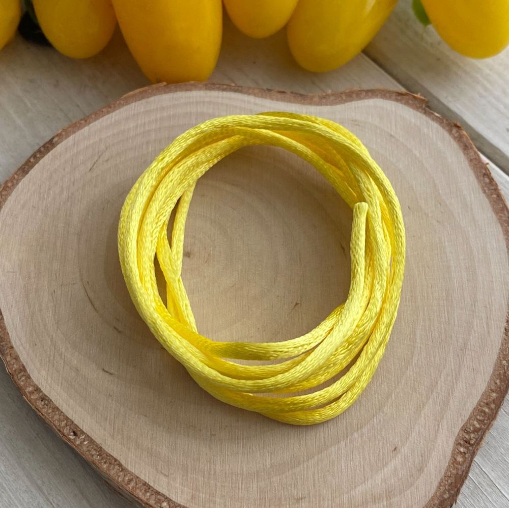 3m piece of Silky Yellow Cord