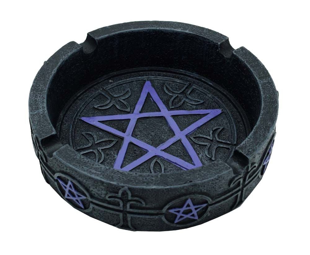 Ashtray with Purple Pentagram