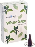 White Sage Incense Cones ~ Pack of 15 