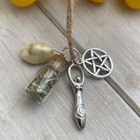 Hand Crafted Witches Black Salt & Herb Protection and Prosperity Charm