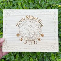 Moon Ritual Box Wooden Storage Box