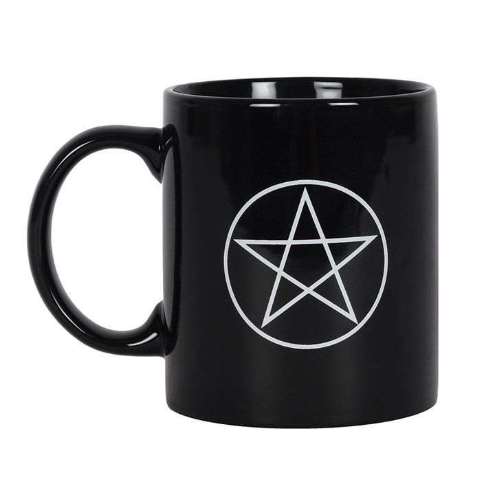 Pentagram Black Ceramic Mug ~ SALE