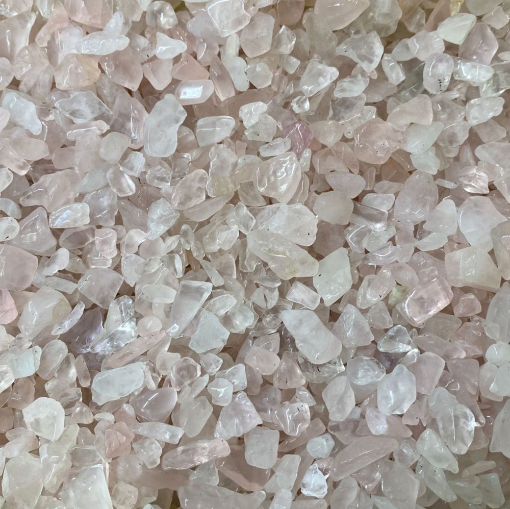 Crystal Chips ~ Rose Quartz ~ 50g Bag