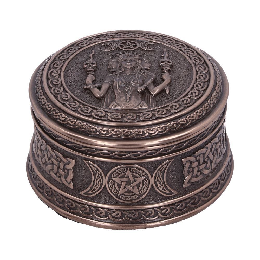 Triple Moon Goddess Round Box # SALE