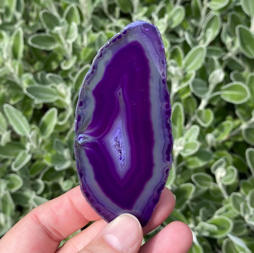 Agate Slice ~ # Purple A4