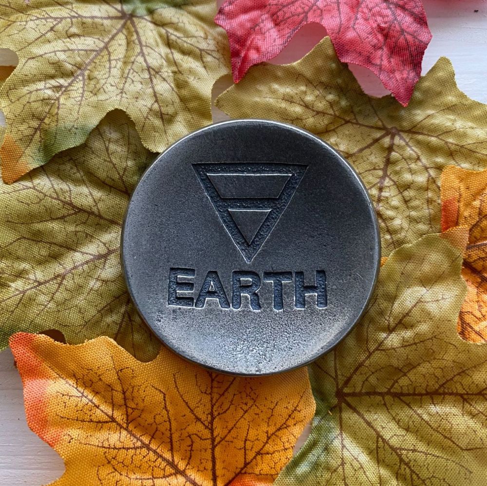 Pewter Offering Bowl with the Element of Earth