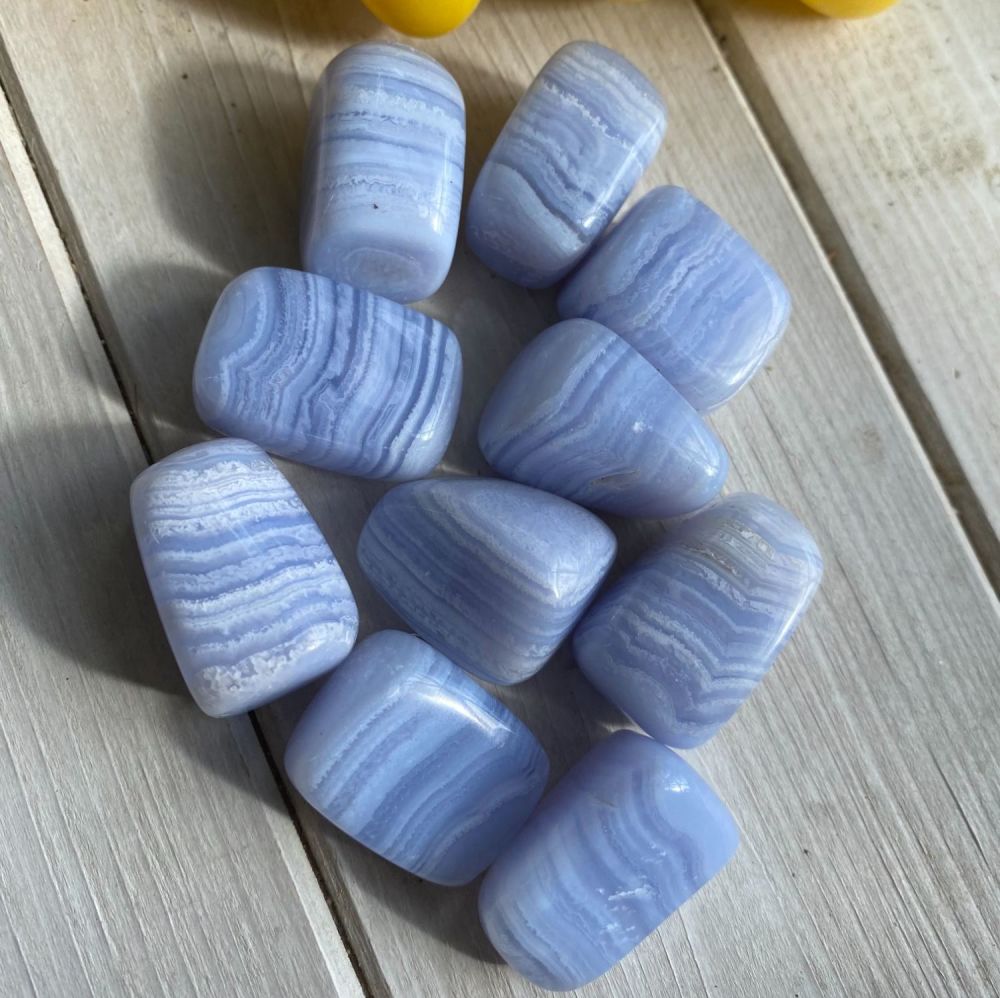Agate ~ Blue Lace Agate ~ Tumble Stone