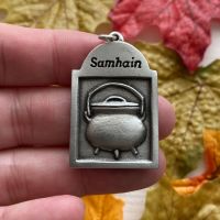 Pewter Sabbat Pendant ~ Samhain