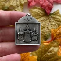 Pewter Sabbat Pendant ~ Imbolc