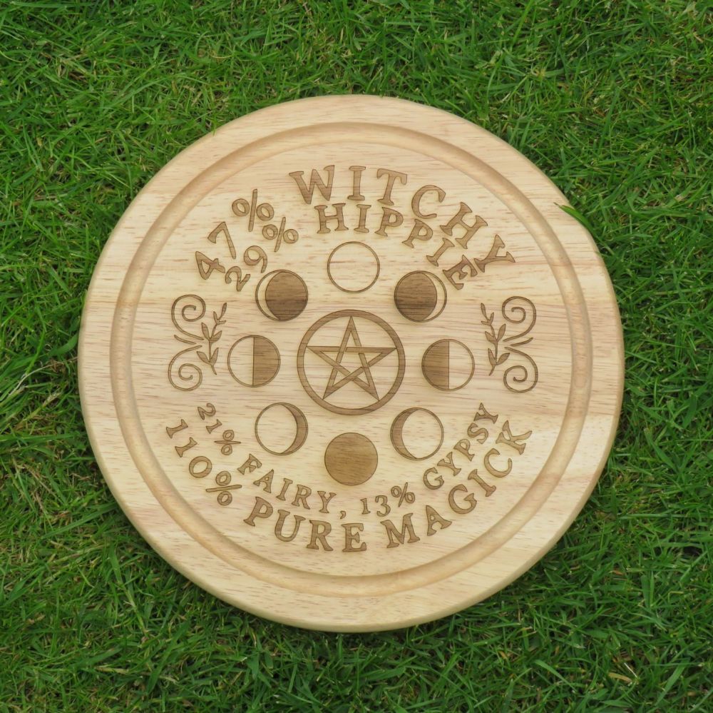 Moon Phase Hippy Witch Kitchen Board