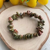 Unakite Crystal Chip Bracelet ~ SALE