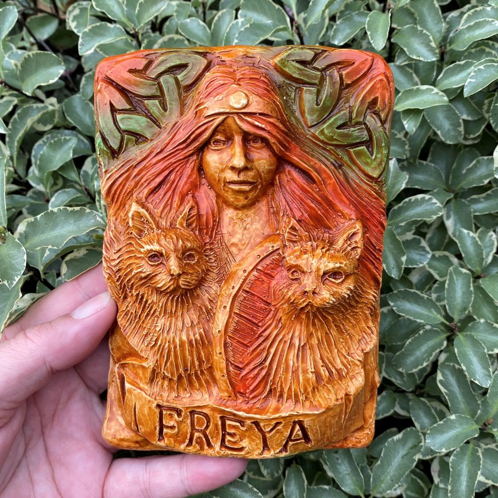 Freya's Cauldron Deity Plaque ~ Freya ~ SALE