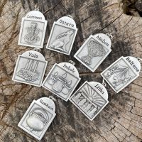 Pewter Sabbat Pendants ~ Complete Set of 8 Sabbats ~ SALE