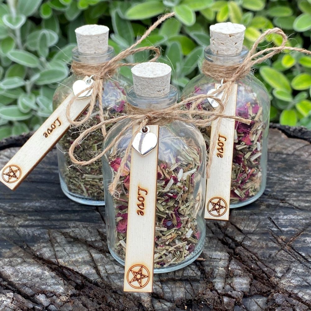 Witches Spell Bottle ~ Love
