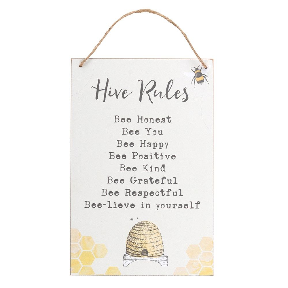 Hive Rules Hanging Signs