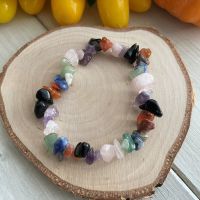 Mixed Crystal Chip Bracelet