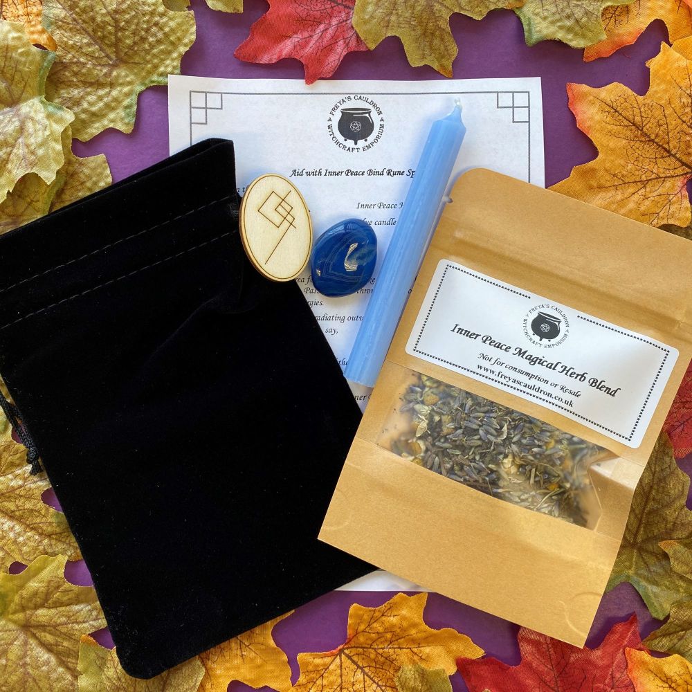 Bind Rune Spell Kit for Inner Peace
