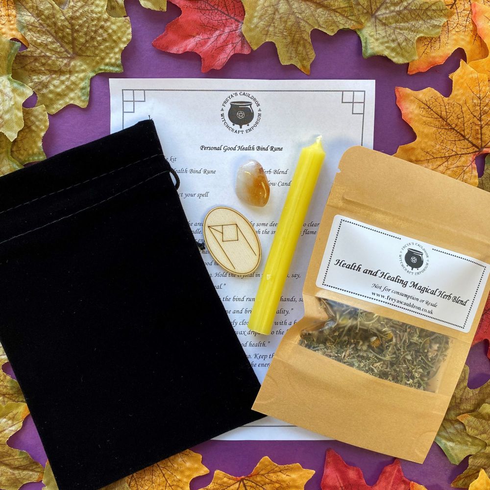 Bind Rune Spell Kit for Personal Good Health