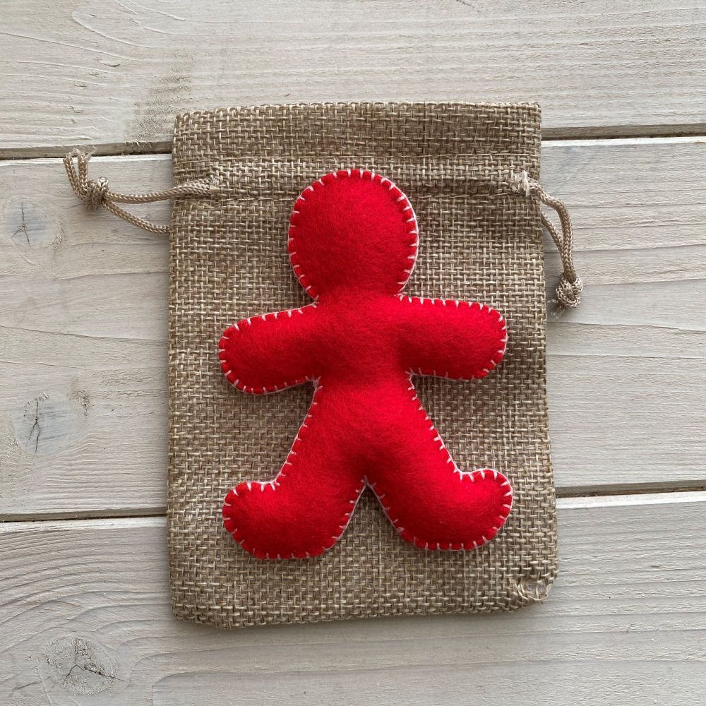 Pocket Poppet Doll for Emotional Support ~ Red #5