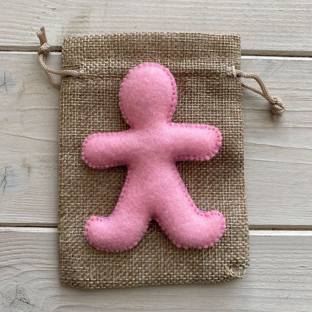 Pocket Poppet Doll for Emotional Support ~ Pink #1