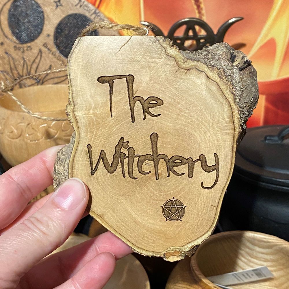 The Witchery Hanging  Wooden Slice ~ #4