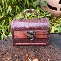 Wooden Chest with a diamond pattern #4