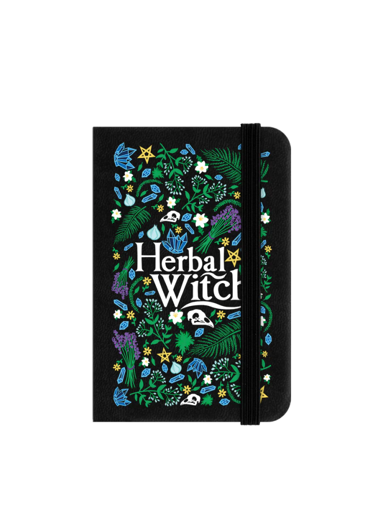 Herbal Witch Black Pocket Notebook