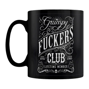 Grumpy Fuckers Club Black Mug