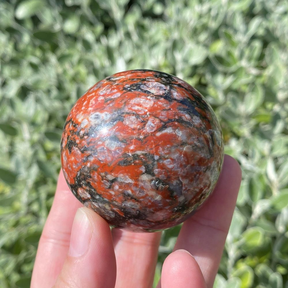 Black and Red Jasper Sphere ~ #RB1