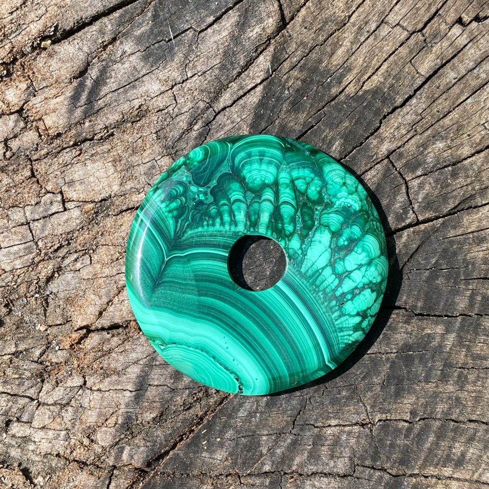 Genuine Malachite Doughnut ~ #MD1