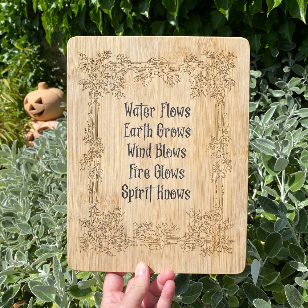 Elements Wooden Sign ~ SALE