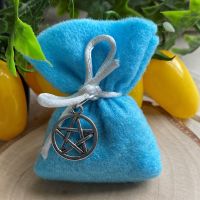 Herb Charm Bag ~ Anxiety ~ With Pentagram Charm