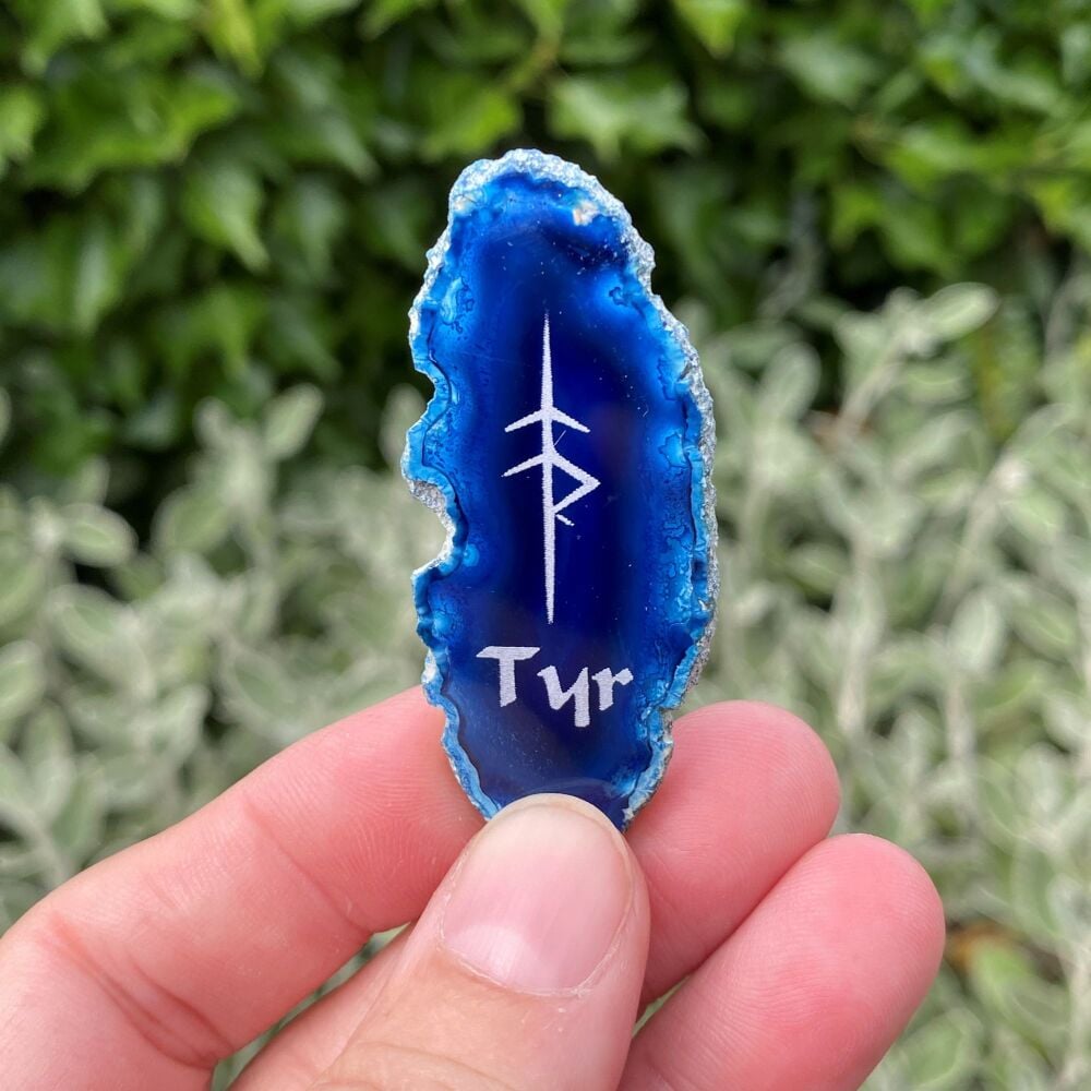 Agate Tyr Amulet ~ # Blue B25 ~ was £6.99