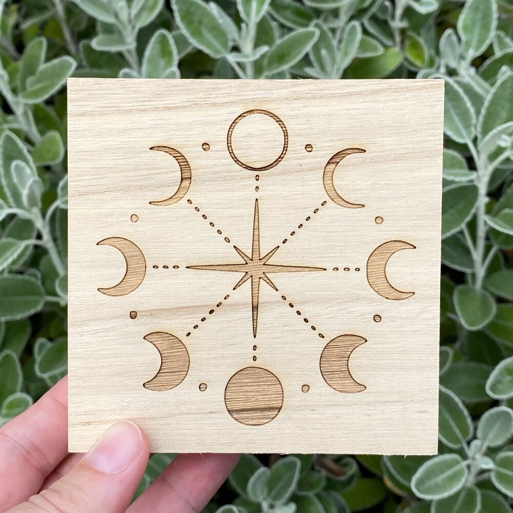 Moon Phase Wooden Box