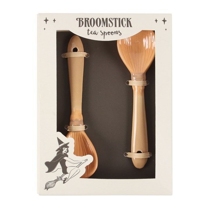 Broomstick Tea Spoons ~ Pack of two ~ SALE