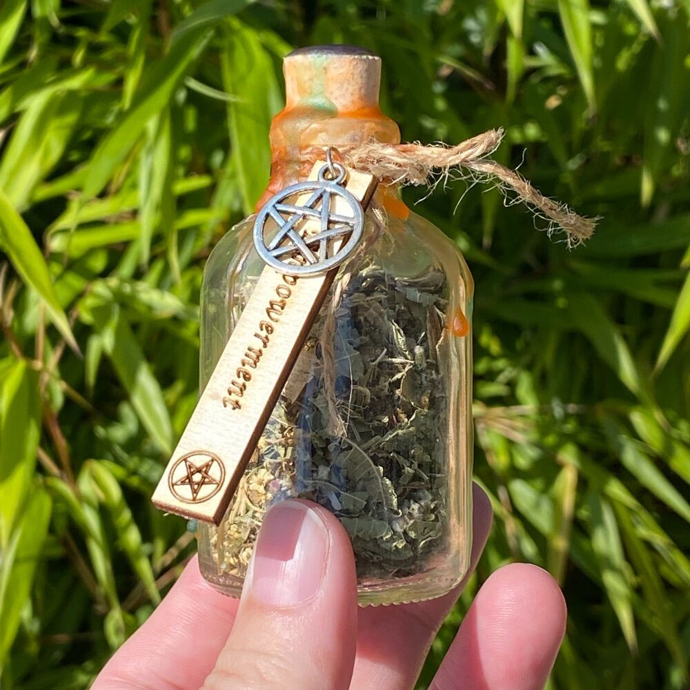 A Handmade Witches Spell Bottle ~ Empowerment ~ #1