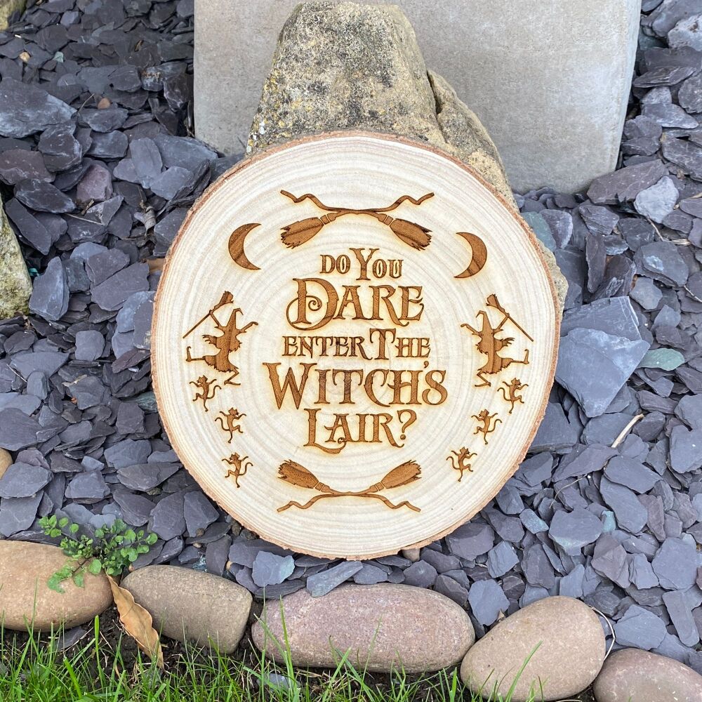 Witches Lair Wooden Log Slice ~ #1 ~ SALE