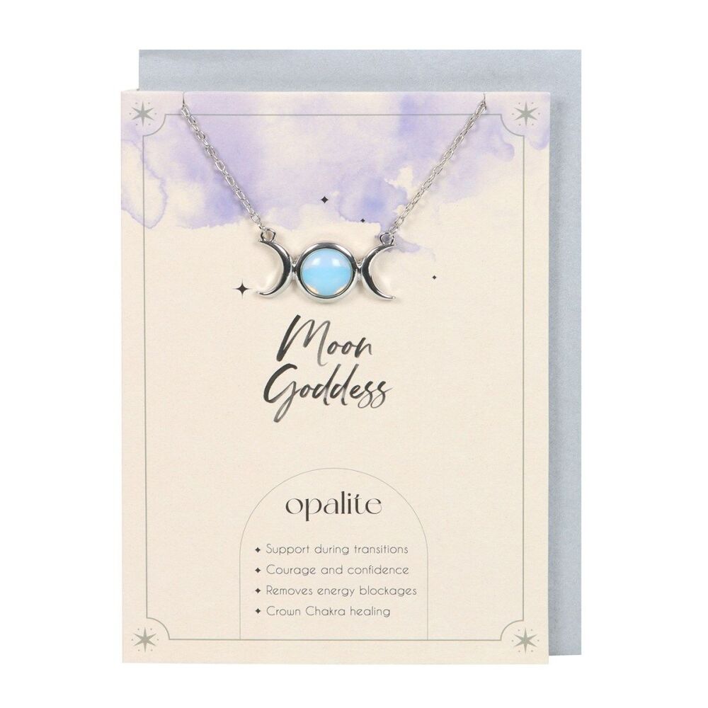 Moon Goddess Pendant Greeting Card